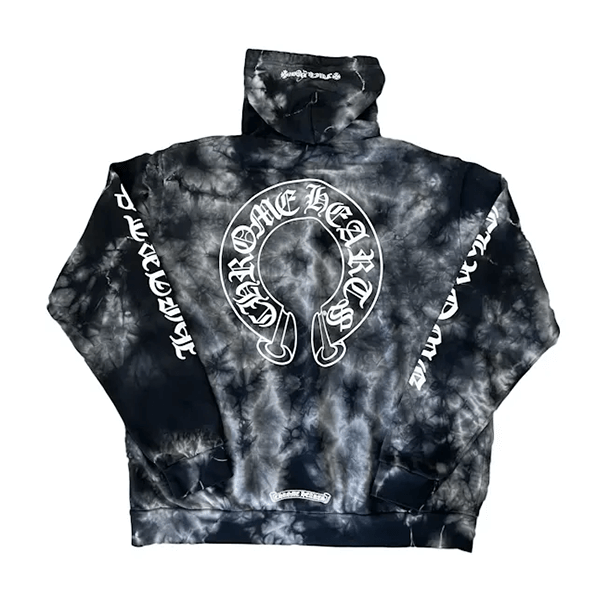 Chrome Hearts Black TieDye Hoodie Chrome Hearts Black TieDye Hoodie Limited Edition Streetwear