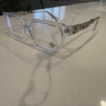 Chrome Hearts Clear Eyeglasses with Silver Detailing
