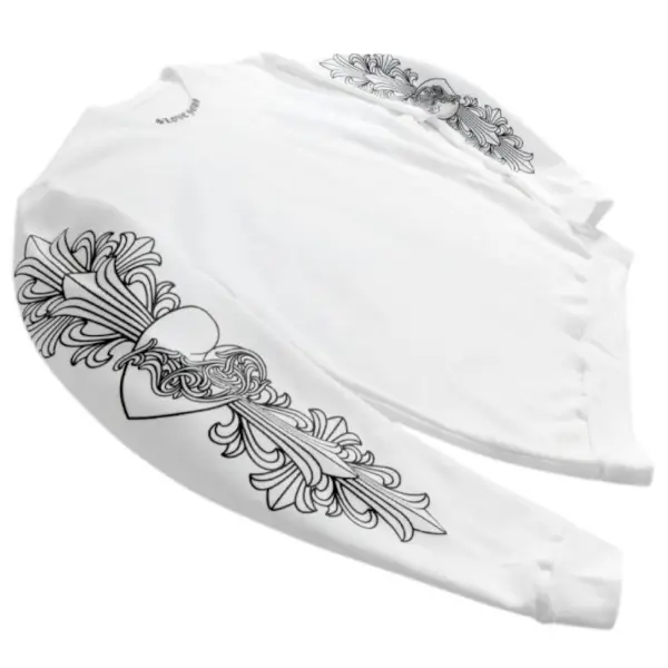 Chrome-Hearts-Love-You-Crewneck-Sweatshirt-White Chrome Hearts Love You Crewneck Sweatshirt White