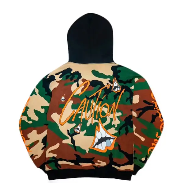 Chrome Hearts Matty Boy Caution Hoodie Camo Chrome Hearts Matty Boy Caution Hoodie Camo