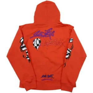 Chrome Hearts Matty Boy Sadistic Lipstick Hoodie Red