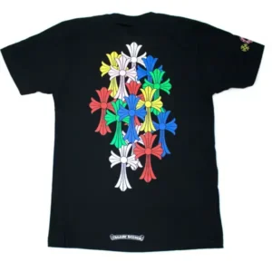 Chrome Hearts Multi Color Cross Cemetery T-shirt Black