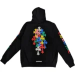 Chrome Hearts Multi Color Cross Cemetery Zip Up Hoodie Black