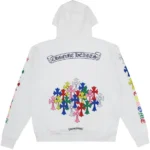 Chrome Hearts Multi Color Cross Hoodie White