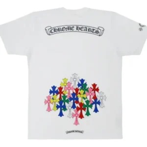 Chrome Hearts Multi Color Cross T-shirt White
