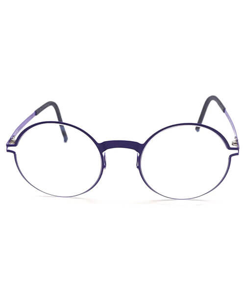 Chrome-Hearts-Round-Black-Purple-Frame-Luxury-Eyeglasses Chrome Hearts Round Black Purple Frame Luxury Eyeglasses