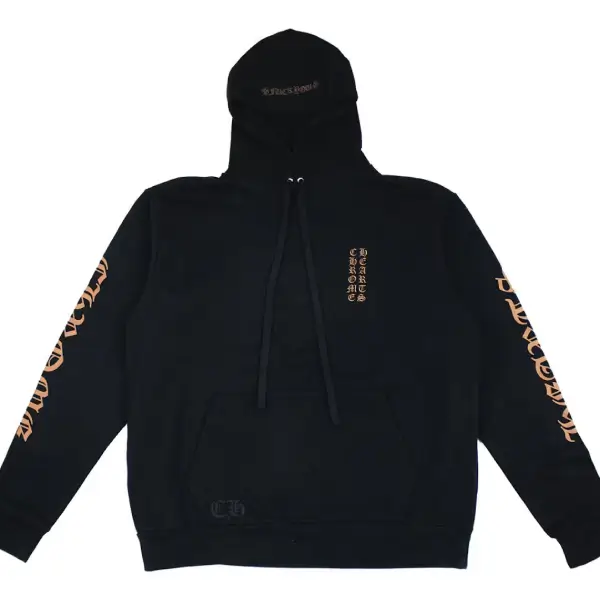 Chrome-Hearts-Vertical-Logo-FU-Hood-Hoodie-Black_Brown Chrome Hearts Vertical Logo FU Hood Hoodie Black/Brown