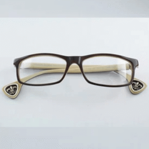 Rare Authentic Chrome Hearts Dark Brown Beige Glasses