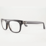 Rare authentic chrome hearts vagilante black eyeglasses