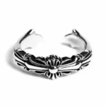 Chrome Hearts Baby Double Floral Cross Ring