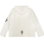 Chrome Hearts Leopard Cross Patch Cashmere Pullover Hoodie