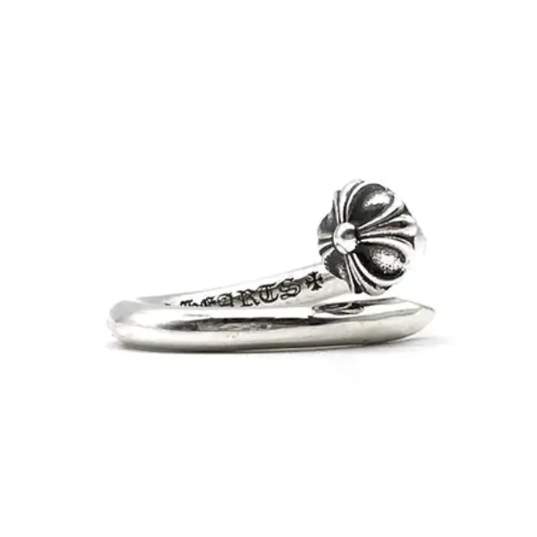 Chrome Hearts Silver Cross Nail Ring Chrome Hearts Silver Cross Nail Ring